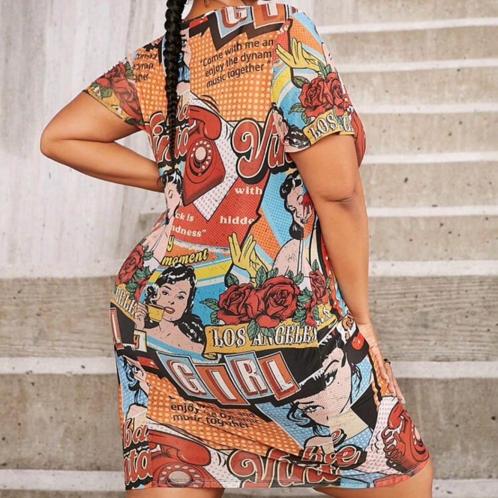 NWT โค๏ธ Pop Art Print Dress ๐ฅ - Picture 3 of 7